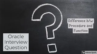 Difference Between Procedure and Functions in Oracle Oracle Interview Questions SQL INTERVIEW