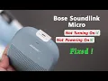 Bose Soundlink Micro Not Turning On - How to Fix