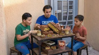 صنعنه اشهر حلاوه بالعراق ويه اخواني الصغار 😬 شوفو شصار 