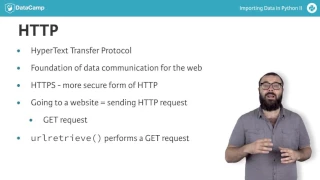 Python tutorial HTTP requests to import data from the web