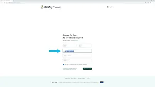 Creating an eFileMyForms Account