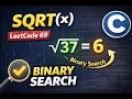Sqrt x LeetCode 69 Brute Force Approach in C