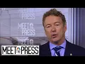 Full Rand Paul Arrogant To Use Saddam Hussein Rule To Attack Iran Meet The Press NBC News