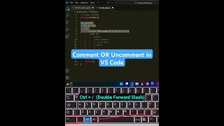 How to comment or uncomment multiple lines in VS Code