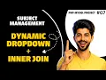 PHP MySQL Attendance Management System Subject Management INNER JOIN Dynamic Dropdown