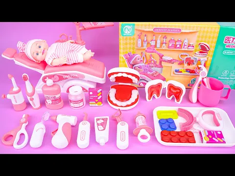 Download MP3 61 Minutes Satisfying with Unboxing Cute Pink Ice Cream Store Cash Register ASMR | Review Toys