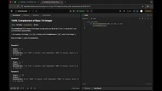 1009 Complement of Base 10 Integer Leetcode Daily Challenge