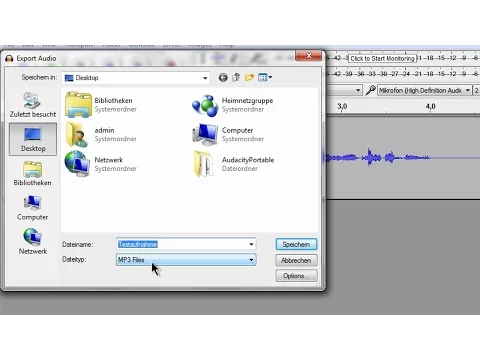 Download MP3 Audacity: Als MP3 abspeichern