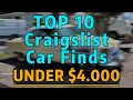 Top 10 Craigslist Cars For Sale By Owner Under 4 000