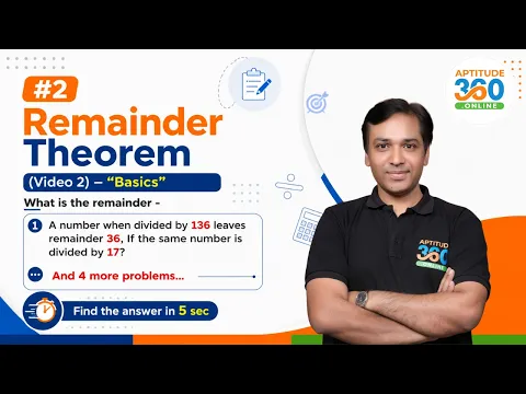 Remainder Theorem Part 2
