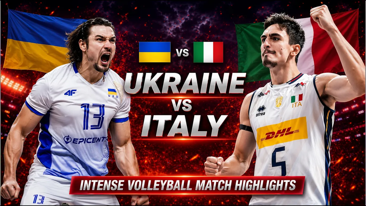 Ukraine vs Italy Epic Volleyball Battle Highlights