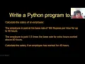 Python in Hindi Urdu 08 Exercise on Conditional Execution part 1