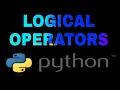 Logical operators in python Python tutorial