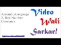 Assembly Language Tutorial Urdu Hindi No 3 - RealNumber Constants