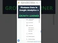 Firebase Mobile App in Google Analytics 4
