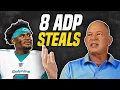 The 8 Best ADP Values Before Your Fantasy Football Draft with JJ Zachariason