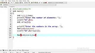 C Program to implement Bubble Sort Coding Guide for Beginners