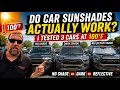 Do Car Sunshades Actually Work I Tested 3 Cars at 100 F
