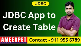 Create Table in Oracle Database from JDBC Ameerpet Technologies By Srinivas