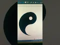 making yin and yang symbol in python