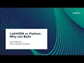 LabVIEW vs Python Nick Williamson