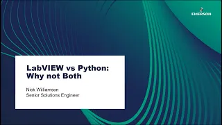 LabVIEW vs Python Nick Williamson