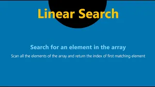 8 Recursive Linear Search to find a key in the array elements