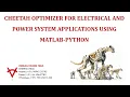 CHEETAH OPTIMIZER FOR ELECTRICAL AND POWER SYSTEM APPLICATIONS USING MATLAB-PYTHON