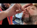 BEARD TRIM BARBER SHAVE by Leo in Jackson Heights Queens New York Unintentional ASMR Relax