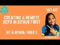 Creating a Remote GitHub Repository Git and Github Tutorial Series 5