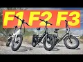 GoTrax Folding eBike Showdown F1 vs F2 vs F3 Comparison Review