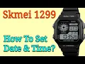 Skmei 1299 Digital Watch Time Date Setting How To Set Skmei 1299