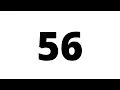 56 Second Countdown Timer White Screen With Sound Effect
