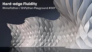 RhinoPython GhPython Playground Hard-edge Fluidity