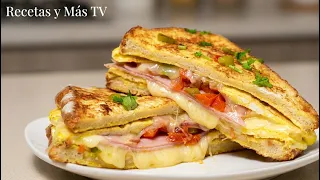 El Sándwich de Jamón con Queso Más Sabroso y Cremoso que Probarás