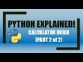 Python How to Build and Export a Calculator using Tkinter Part 2