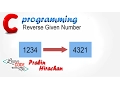 C Programming Tutorial C program to reverse a number