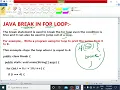 JAVA LECTURE - 30 THE BREAK STATEMENT IN FOR LOOP FULL EXPLANATION EnhanceCodeLearning