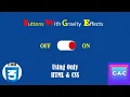 Buttons With Gravity Effects Using Only HTML CSS