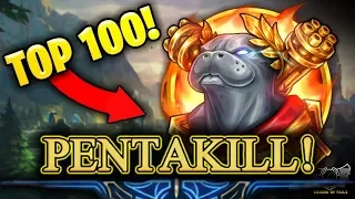 URF TOP 100 PENTAKILL MONTAGE 2019 - League of Legends ARURF Plays | LoL Best Moments #165