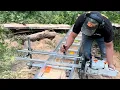 Download Lagu Chainsaw Milling a Spalted Maple Log into Slabs | Stihl MS 661 \u0026 881 + Granberg Alaskan Mill