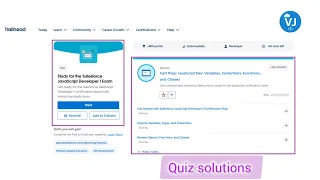 Salesforce JavaScript Developer I Exam Cert Prep Variables Collections Functions and Classes
