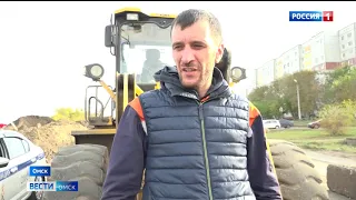 Омские автомобилисты начали ездить по дороге-дублёру улицы 70 лет Октября