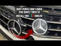Mercedes Benz Star Sign LED Light Font Grill Emblem THE EASY WAY !!