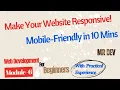Module-6 Responsive Web Design Tutorial for Beginners Make Your Website Mobile-Friendly 2025