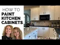 How to paint kitchen cabinets White kitchen cabinet Kitchen makeover Sherwin Williams Alabaster