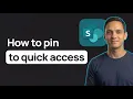 How to Pin to Quick Access on SharePoint 2026 Method