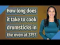 How long does it take to cook drumsticks in the oven at 375