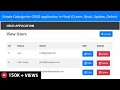 Simple Codeigniter CRUD application in Hindi Create Read Update Delete