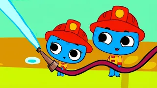 Firefighters Song | Nursery Rhymes | Kit and Kate - Nursery Rhymes Spanish